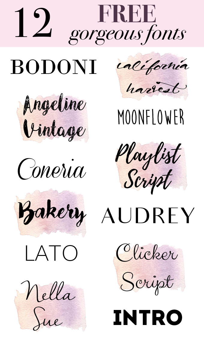 Daily Dose of Design: 12 Gorgeous Fonts the Creative Soul Needs